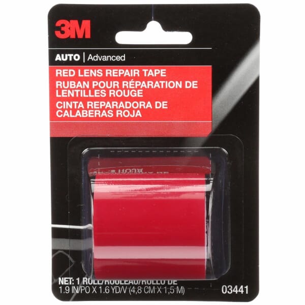 3M 7100015032 03441 Tape, 60 in L 1.875 in W, 0.127 mm THK, Acrylic Adhesive, Vinyl Backing, Red
