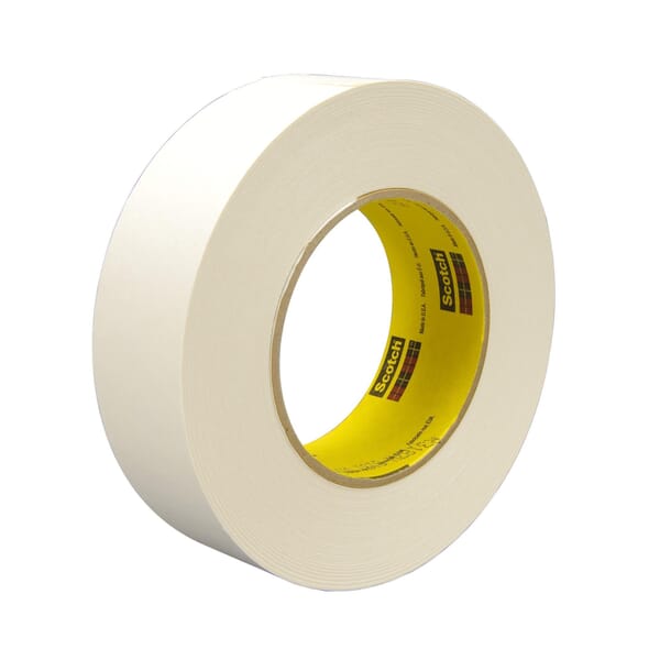3M 7100028050 R3187 Strong Single Coated Tape, 55 m L 48 mm W, 7.5 mil THK, White