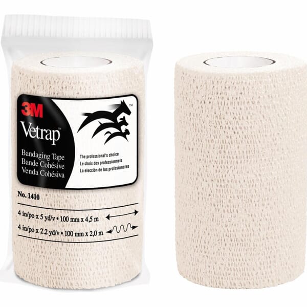 3M 7100031645 1410W Self-Adhering Bandaging Tape, White