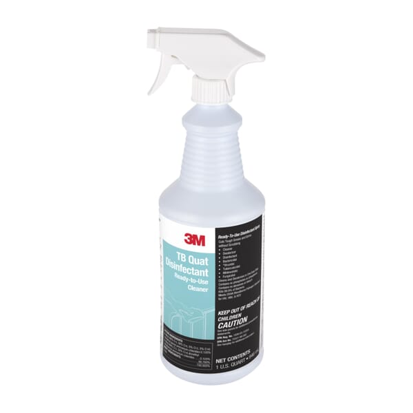 3M 7100034339 Ready-to-Use Disinfectant Cleaner, 1 qt, Clear