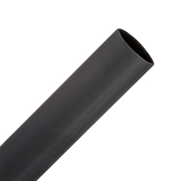 3M 7000133618 E31.000BK48 Tubing, 0.32 in ID Recovered, 48 in L, Polyolefin, Black