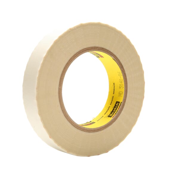3M 7000047442 361 Cloth Tape, 60 yd L 1 in W, Silicone Adhesive, Glass Cloth Backing