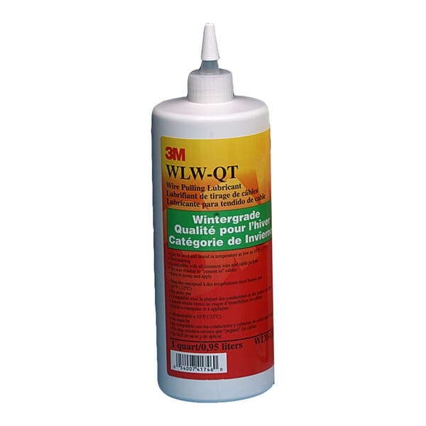 3M 7100042633 Wire Pulling Lubricant Gel, 1 qt, Translucent Green