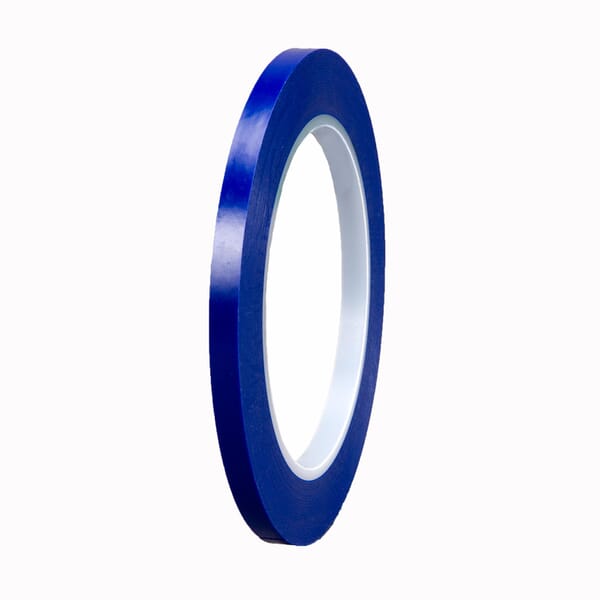 3M 7100055258 471+ Tape, 36 yd L 0.1 in W, 5.3 mil THK, Rubber Adhesive, PVC/Vinyl Backing, Indigo
