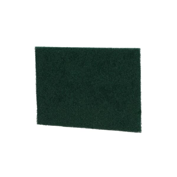 3M 7100067319 Medium Duty Rectangle Pad, Green, 9 in L x 6 in W, Fiber
