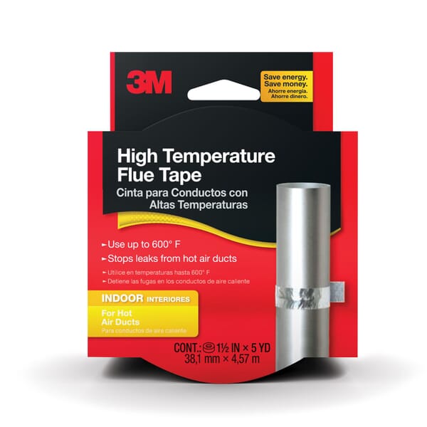 3M 7100075790 2113NA High-Temperature Tape, 5 yd L 1-1/2 in W, Silver