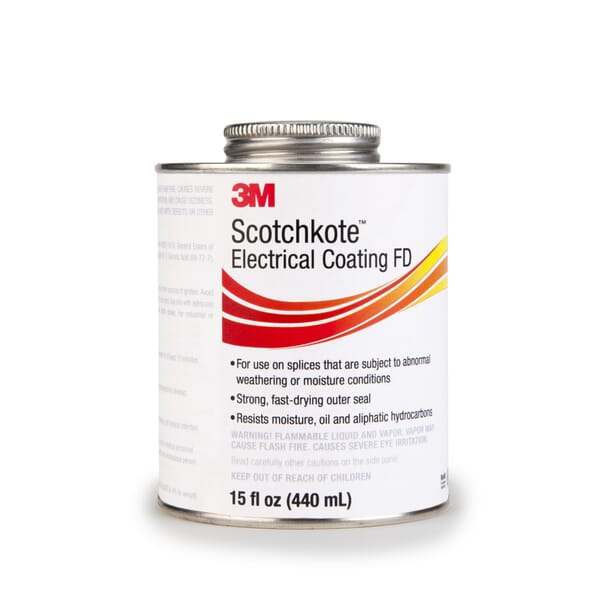3M 7100095977 Fast Dry Electrical Coating, 15 oz Container, Liquid Form, Dark Brown