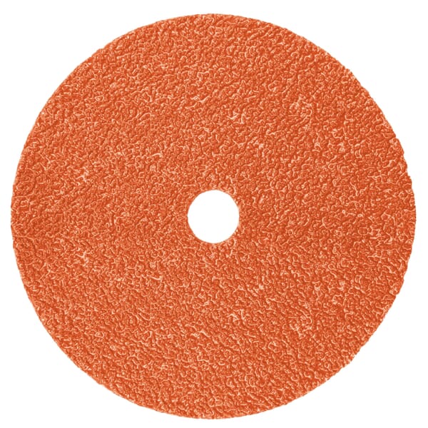3M 7100099572 Close Coated Fibre Disc, 5 in Dia Disc, 7/8 in Center Hole, 36+ Grit, Ceramic Abrasive, Arbor Attachment