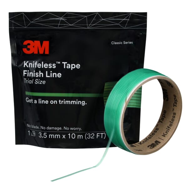 3M 7100104852 Knifeless Tape, 10 m L x 3.5 mm W, Green
