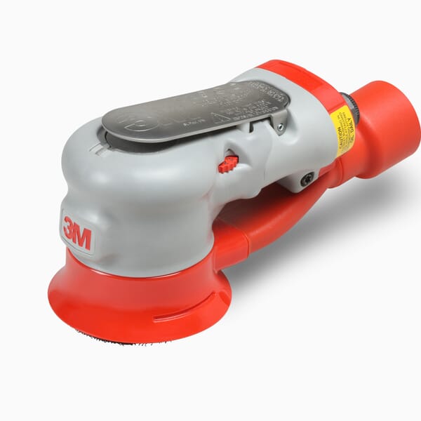 3M 7000045294 Central Vacuum Pneumatic Orbital Sander, 3 in Pad, 17 scfm Air Flow, 6 dB