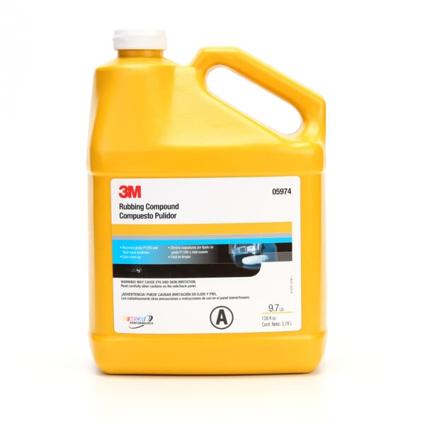 3M 7100114579 Rubbing Compound, 1 gal Container, Tan, Ultra Fine Grade, 1200 Grit