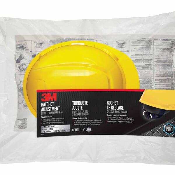 3M 7100119478 Adjustable Hard Hat, HDPE, 4-Point Nylon Suspension, ANSI Electrical Class Rating: Class C, E and G, ANSI Impact Rating: Type I, Pin Lock Adjustment