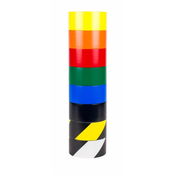 3M 7100123108 5S Tape, 36 yd L 2 in W, 5.2 mil THK, Acrylic Adhesive, PVC/Vinyl Backing, Yellow/Orange/Red/Green/Blue/Black