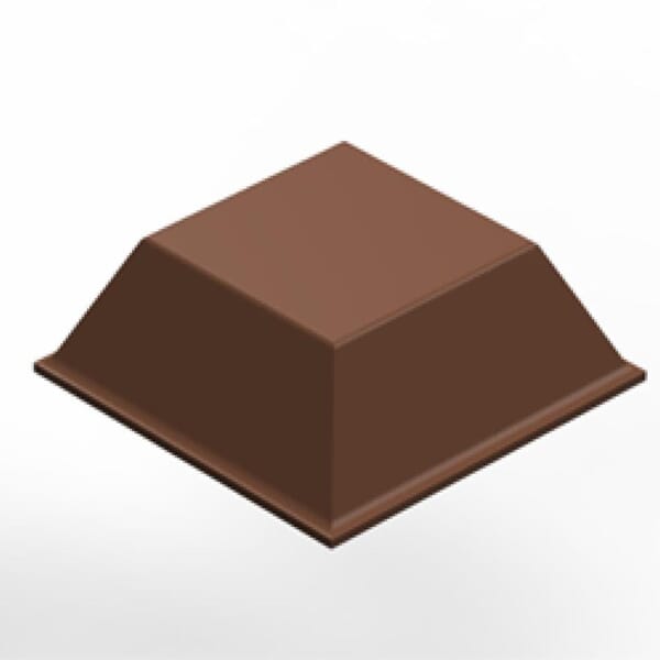 3M 7000001906 SJ5023 Bumper, Square Tapered with Flat Top Shape, Black, Self-Adhesive, 0.811 in L 0.81 in W