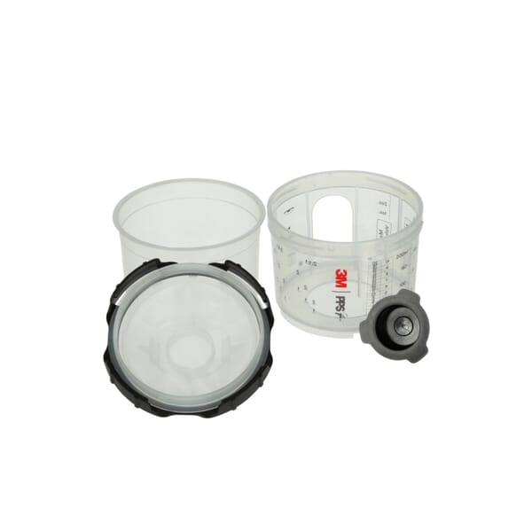 3M 7100284553 PPS Series Spray Cup System Kit, For Use With Paint, Clear