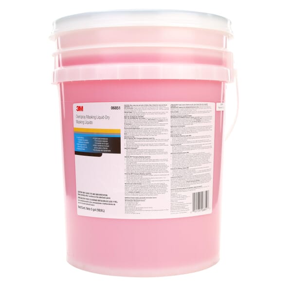 3M 7100136751 Masking Liquid, 5 gal Container Pail Container, Mild Odor/Scent, Red, Liquid Form
