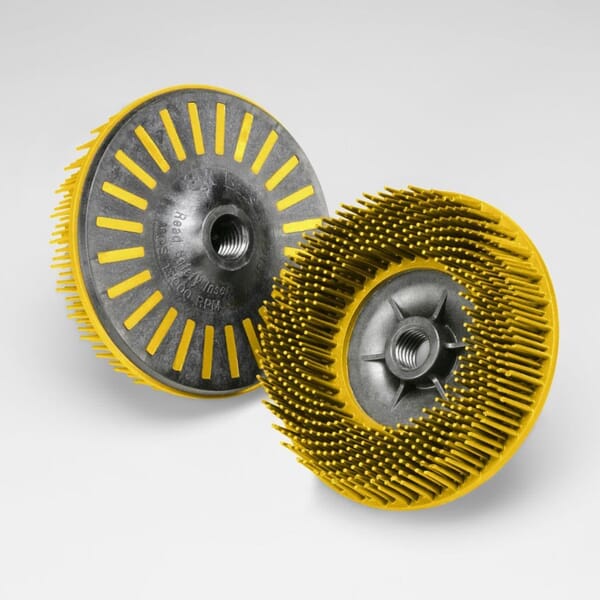 3M 7100138174 BD-ZB Disc, 4.5 in Dia Brush, 5/8 in Center Hole, Nylon Fill