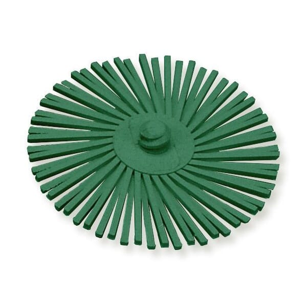 3M 7100138176 Quick-Change Bristle Disc, 3 in Dia Brush, No Hole Arbor Hole, 50 Grit, Coarse Grade, Ceramic Fill