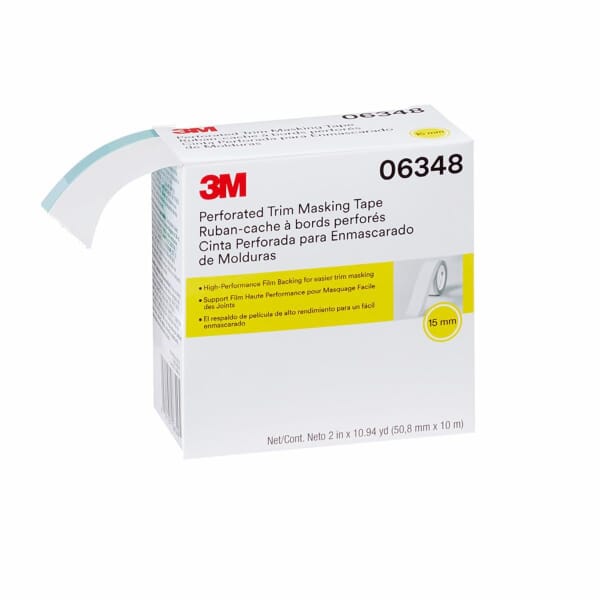 3M 7100145502 06348 Perforated Tape, 10.94 yd L 2 in W, 15 mm THK, Paper Backing