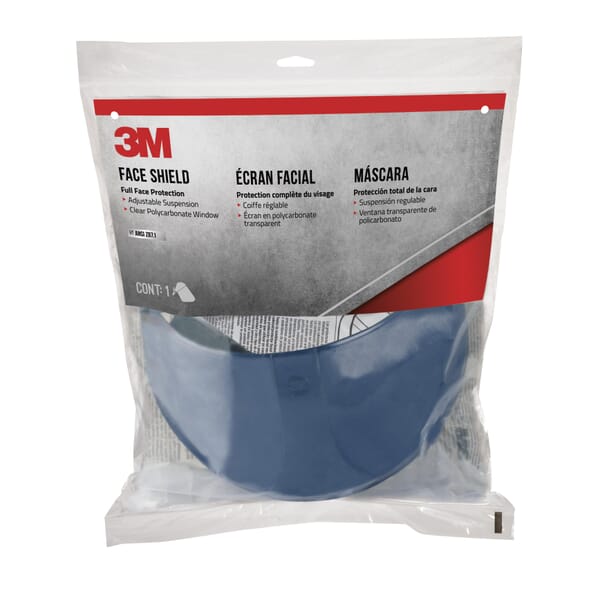 3M 7100159309 Faceshield, Clear Visor Polycarbonate Glass Visor