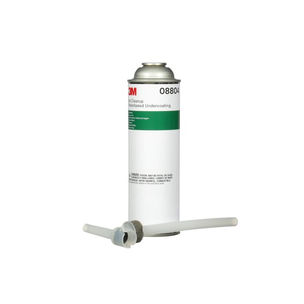 3M 7100166595 No Cleanup Water Based Undercoating, 18.5 oz Container, Liquid Form, Black, 120 min Curing