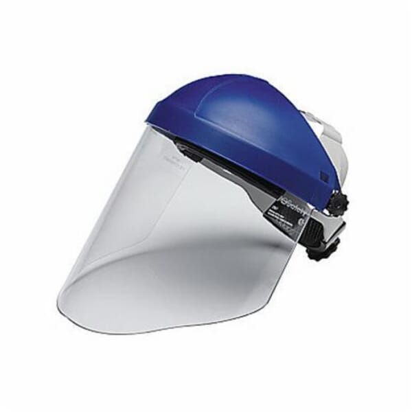 3M 078371-82783 H8A Set Face Shield and Head Gear, Clear Visor Polycarbonate Glass Visor 9 in H x 14-1/2 in W x 0.08 in THK Visor