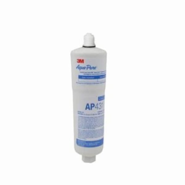 3M Aqua-Pure 7100051432 Replacement Water Cartridge, 2-3/4 in Dia Outside x 10-1/4 in H, 10 gpm Flow Rate, 100 deg F, 125 psi Max Pressure