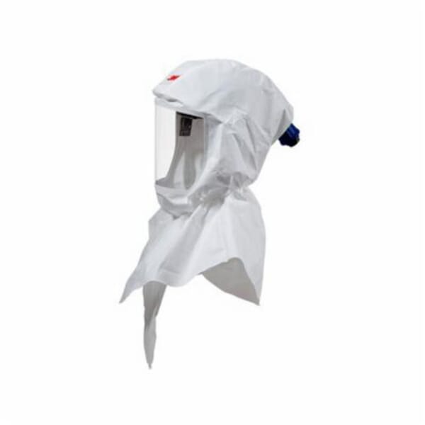 Versaflo 7000052768 Double Bib PainterS Hood, Standard, For Use With Certain 3M Powered Air Purifying and Supplied Air Respirator System, White