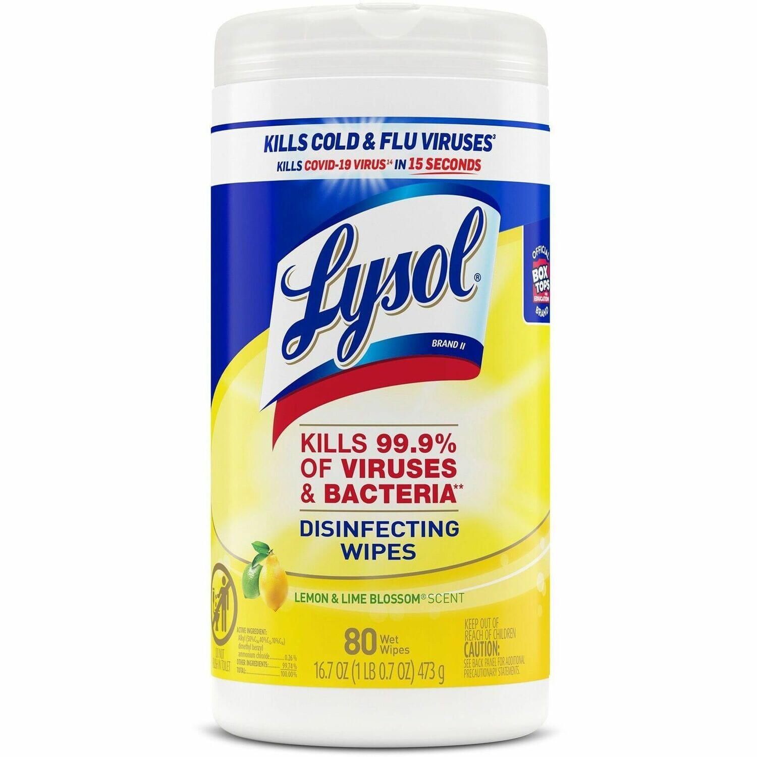 Lysol Disinfecting Wipes – 75 Count, Kills 99.9% Viruses/Bacteria, COVID-19 in 15 Sec, OSHA-Compliant, Safe for Electronics (REC 81700)