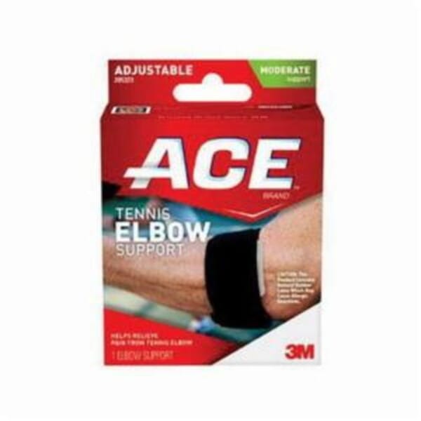 ACE 7010314382 Adjustable Tennis Elbow Support, Adjustable, Black