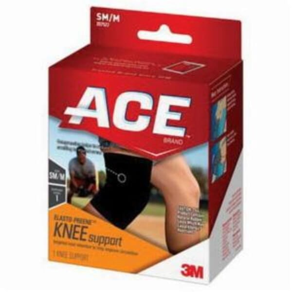 ACE 7100113732 Reusable Knee Support, L to XL, Neoprene Blend, Black