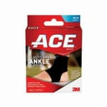 ACE 7100114327 Reusable Ankle Support, L to XL, Neoprene Blend, Black