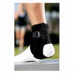 ACE 7010378920 Reusable Ankle Support, Adjustable, Terry Cotton, Black