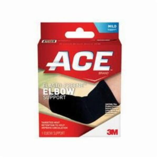 ACE 7100131774 Reusable Elbow Support, S to M, Neoprene Blend, Black