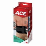 ACE 7010314383 Adjustable Back Brace, Adjustable, Black/Gray