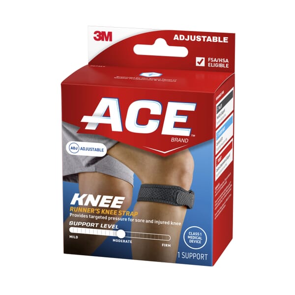 ACE 7010370182 207359 Knee Strap, Adjustable, Black
