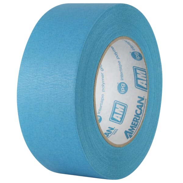 Intertape AM4855 AquaMask Medium Temperature Medium Grade Masking Tape, 54.8 m L x 48 mm W, 6.6 mil THK, Natural Rubber/Resin Adhesive, Saturated Crepe Paper Backing