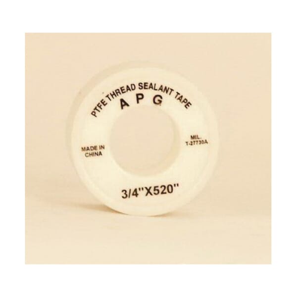 APG 2546E Thread Sealant Tape, 520 in L x 3/4 in W, 30000 psi Pressure, TFE Resin