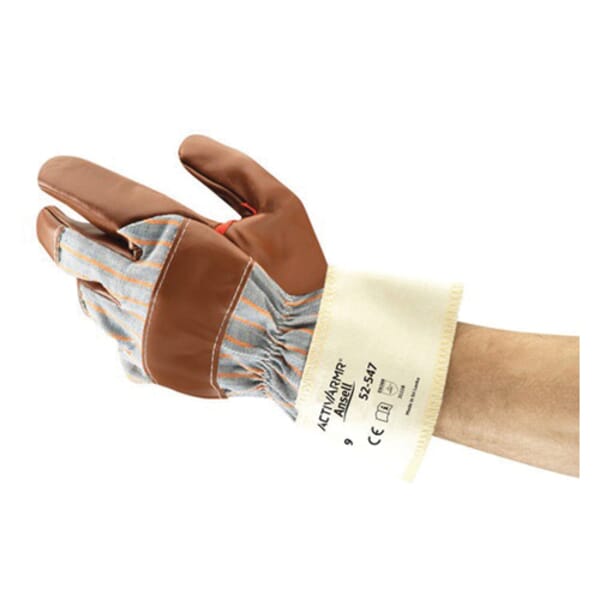 Nitrile Dipped Glove with Jersey Liner and Rough Grip on Full Hand - Safety  Cuff