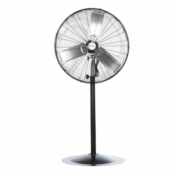 Airmaster 71531 Direct Drive Oscillating Pedestal Fan, 30 in, 6000/5500/4800 cfm, 120 VAC, 2.4 A, Import