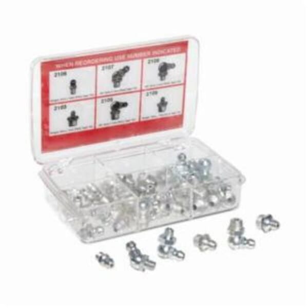 Alemite 2371 Grease Fitting Kit, 44 Pieces, Steel