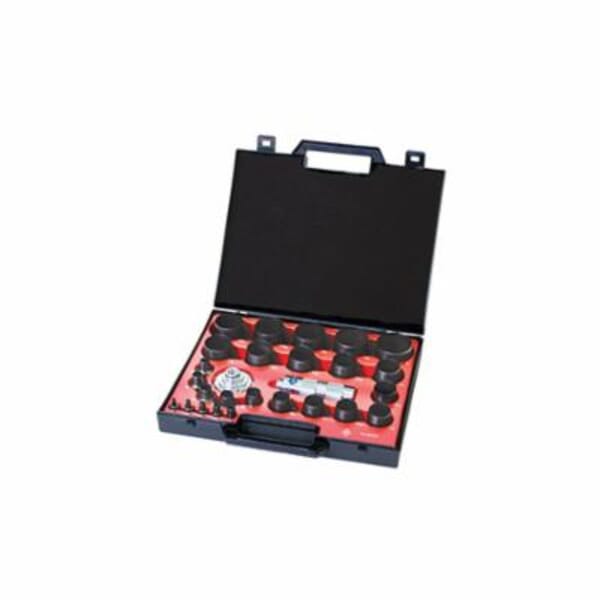 Allpax AX1302 Standard Punch Kit, Hollow Style, 1/8 to 2 in Punch, 25 Punches, 27 Pieces