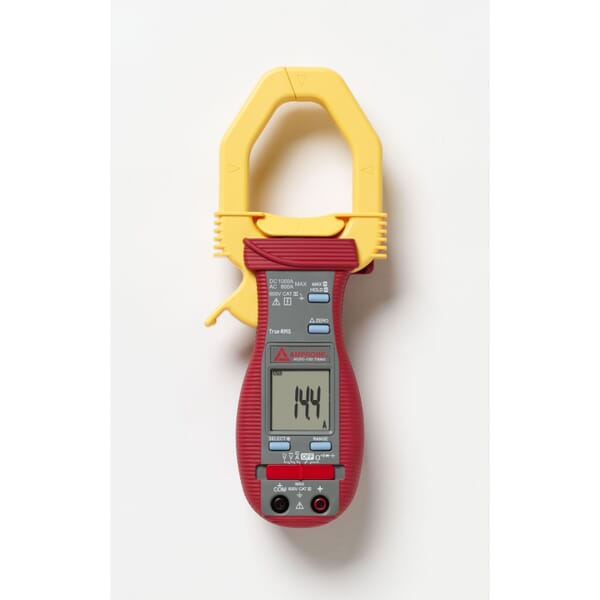 Amprobe ACDC-100 AC/DC Digital Clamp-On Multimeter, 400 to 1000 A, 4 to 600 VAC/VDC, 400 mVAC/mVDC, 400 Ohm/4 to 400 kOhm/4 to 40 MOhm, 50 to 500 Hz, 2 in Jaw, 3-3/4 Digits LCD Display
