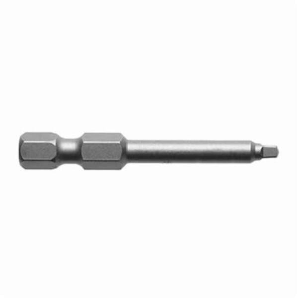 Apex 1953-1X Turned Body Power Drive Bit, #1 Square Recessed Point, 3-1/2 in OAL, Steel