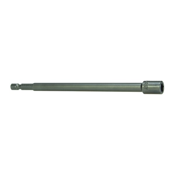 Apex M6N-0808-3 Magnetic Power Drive Nutsetter, 1/4 in Hex Point, Hex Shank, 3 in OAL, Steel