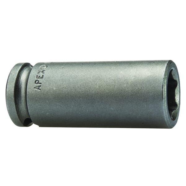 Apex MB-10MM23 Long Length Magnetic Socket, 3/8 in Square Drive, 10 mm Hex Socket, 6 Points