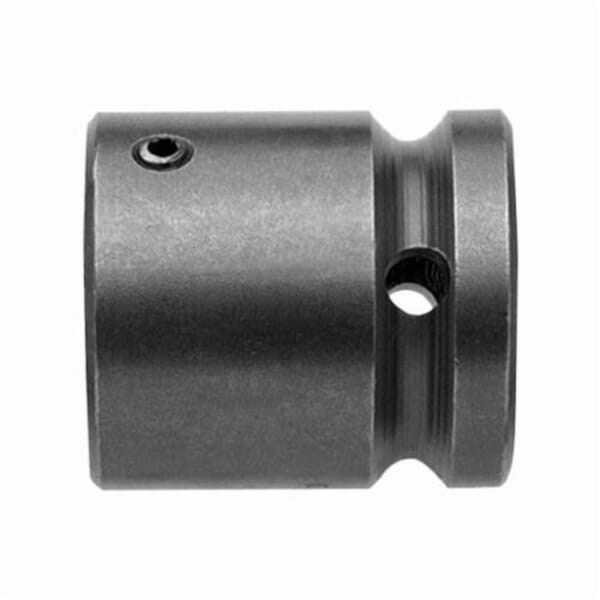 Apex SC-520 Non-Magnetic Bit Holder/Adapter With Set Screw Pin Lock, Hex x Square Drive, 1/2 in Male Drive, 5/8 in Female Drive, Female x Female Adapter, Steel