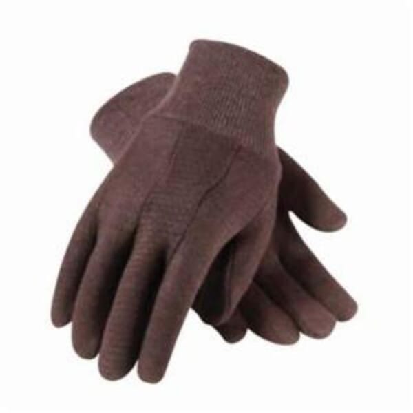 BRAHMA GLOVES WA7538A Medium Weight General Purpose Gloves, Jersey, Clute Cut Style, S, Polyester/Cotton/Jersey Palm, Cotton/Jersey/Polyester, Brown, Knit Wrist Cuff, Uncoated Coating, Unlined Lining