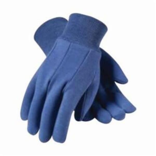 BRAHMA GLOVES WA7539A Medium Weight General Purpose Gloves, Jersey, Clute Cut Style, S, Polyester/Cotton/Jersey Palm, Cotton/Jersey/Polyester, Blue, Knit Wrist Cuff, Uncoated Coating, Unlined Lining