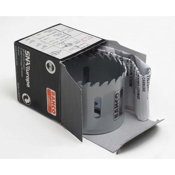 Bahco BAH3832-22 3832 Bi-Metal Bahco Hole Saw, 7/8 in Dia, 1-1/2 in D Cutting, Carbide Cutting Edge